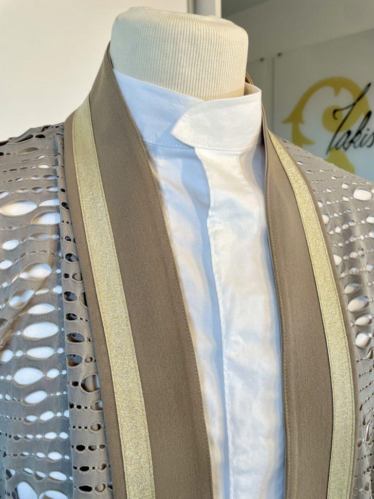 Silhouette Noham -Takimono - chemise col Mao by Takis